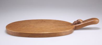 ROBERT THOMPSON, A MOUSEMAN OAK CHEESEBOARD