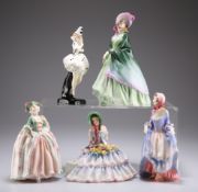 FIVE ROYAL DOULTON FIGURES