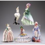 FIVE ROYAL DOULTON FIGURES