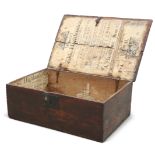 AN EARLY 18TH CENTURY OAK BIBLE BOX