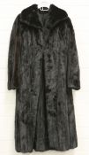 A VINTAGE BLACKGLAMA DARK RANCH MINK COAT