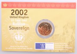 A 2002 GOLD BULLION GOLDEN JUBILEE FULL SOVEREIGN