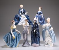 SIX ROYAL DOULTON FIGURES