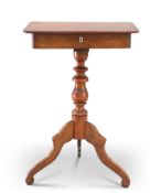 A 19TH CENTURY CONTINENTAL MAHOGANY OCCASIONAL TABLE