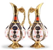 TWO ROYAL CROWN DERBY IMARI KEDLESTON EWERS