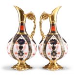 TWO ROYAL CROWN DERBY IMARI KEDLESTON EWERS