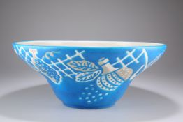 A LARGE LONGWY PRIMAVERA POTTERY BOWL