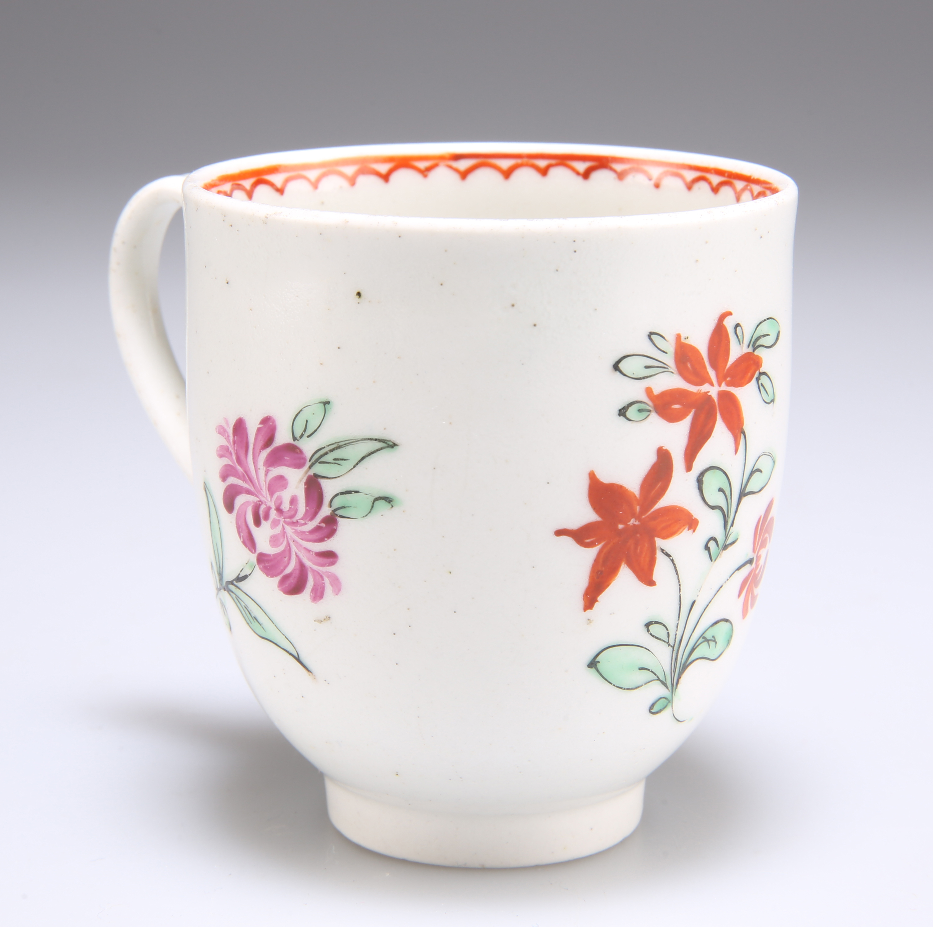AN 18TH CENTURY WORCESTER SPIRAL FLUTED COFFEE CUP - Image 8 of 9