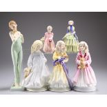 SIX ROYAL DOULTON FIGURES