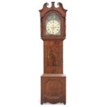 A 19TH CENTURY MAHOGANY EIGHT-DAY LONGCASE CLOCK