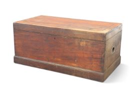 A MILITARY CAMPHOR TRUNK, 19TH CENTURY