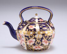 A ROYAL CROWN DERBY IMARI MINIATURE KETTLE