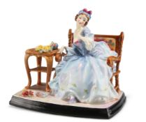 A RARE ROYAL DOULTON FIGURE, "TERESA", HN 1683. 16.5cm long