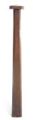 AN ARTS AND CRAFTS MAHOGANY NEWEL POST, CIRCA 1900