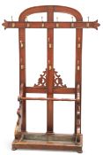 A LARGE VICTORIAN MAHOGANY HALLSTAND