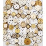 A COLLECTION OF APPROXIMTELY 85 WATCH HEADS & MOVEMENTS, FOR SPARES AND REPAIRS