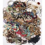 A LARGE QUANTITY OF COSTUME JEWELLERY