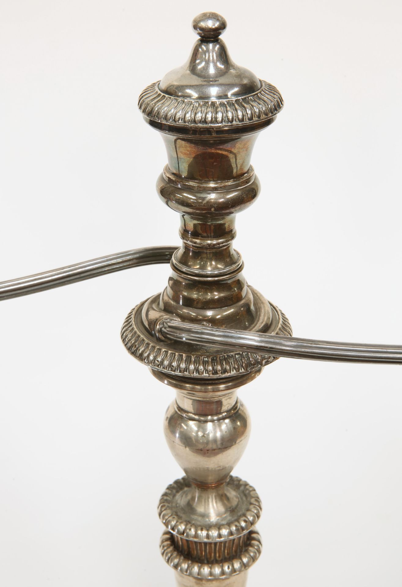 A PAIR OF OLD SHEFFIELD PLATE CANDELABRA - Image 4 of 4