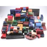 A LARGE QUANTITY OF JEWELLERY BOXES