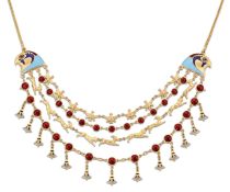 AN EGYPTIAN REVIVAL NECKLACE