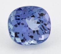 A CUSHION MIXED-CUT TANZANITE, 2.81ct