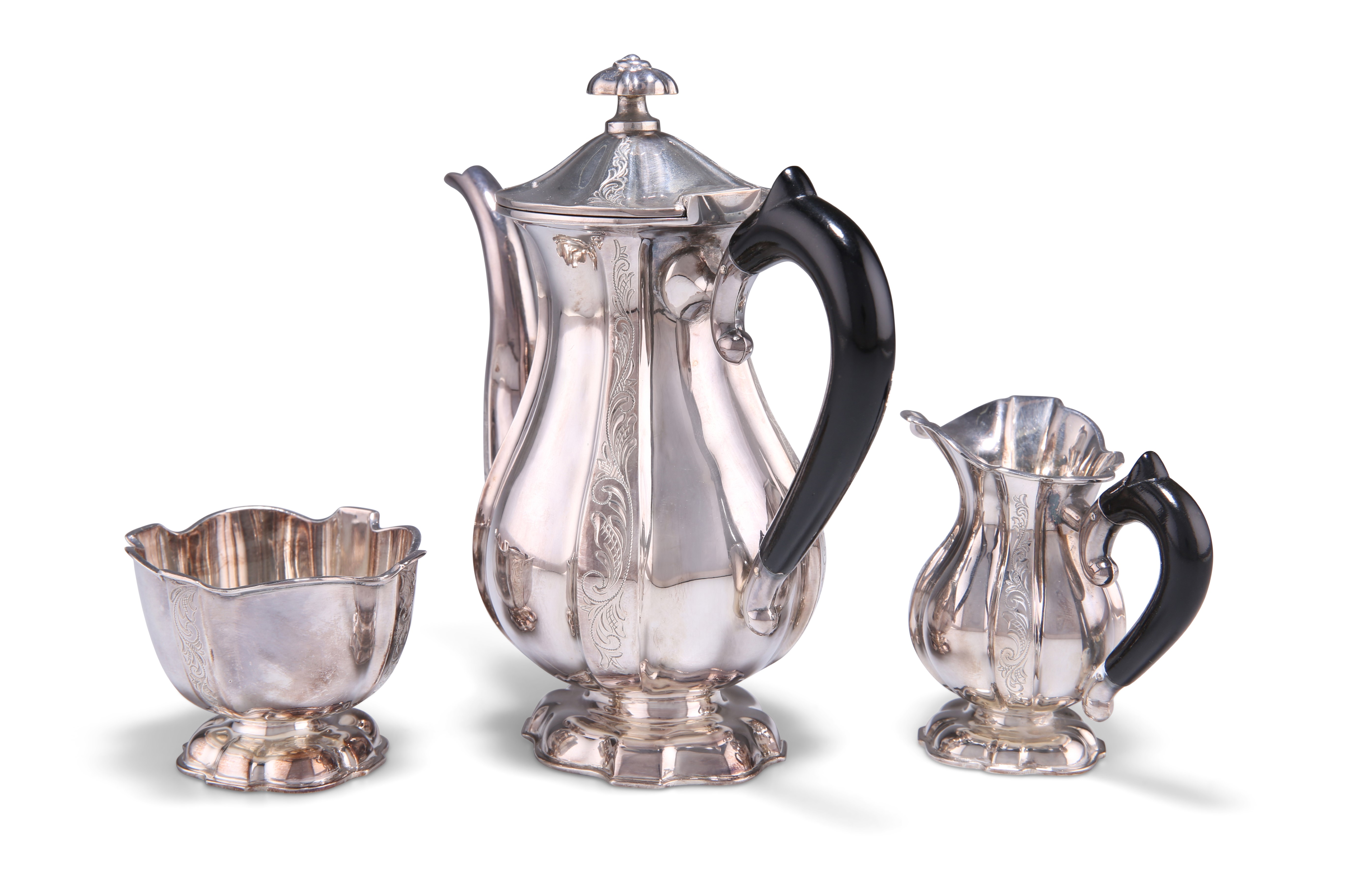 A DUTCH SILVER BACHELOR'S COFFEE SERVICE - Image 2 of 2