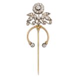 A LATE 19TH CENTURY DIAMOND PIN