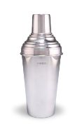 AN ELIZABETH II SILVER COCKTAIL SHAKER