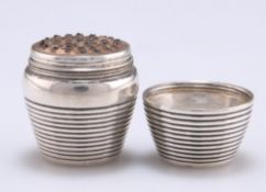 A GEORGE III SILVER NUTMEG GRATER