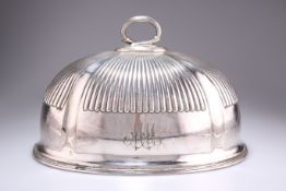 A VICTORIAN SILVER-PLATED MEAT COVER