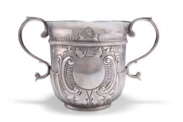 A GEORGE III SILVER PORRINGER