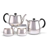 ELIZABETH II SILVER-PLATED FOUR-PIECE "PRIDE" PATTERN TEA SERVICE