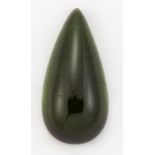 A PEAR CABOCHON GREEN TOURMALINE, 10.06ct