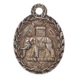 A RARE GEORGE III SILVER WORSHIPFUL COMPANY OF CUTLERS' LIVERY BADGE