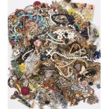 A LARGE QUANTITY OF COSTUME JEWELLERY