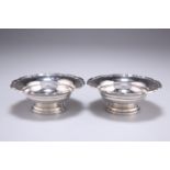 A PAIR OF GEORGE VI SILVER BON BON DISHES