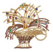 A GIARDINETTO BROOCH