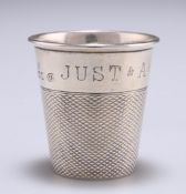 AN EDWARDIAN SILVER SPIRIT CUP