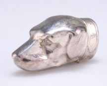 A SILVER NOVELTY VESTA CASE