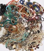 A LARGE QUANTITY OF COSTUME JEWELLERY