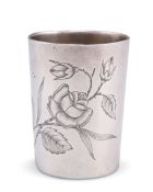 A RUSSIAN SILVER BEAKER CUP