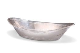 A GEORGE V SILVER BREAD BASKET