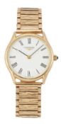 A 9 CARAT GOLD LONGINES BRACELET WATCH