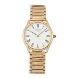 A 9 CARAT GOLD LONGINES BRACELET WATCH