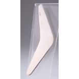 AN AUSTRALIAN SILVER NOVELTY BOOMERANG