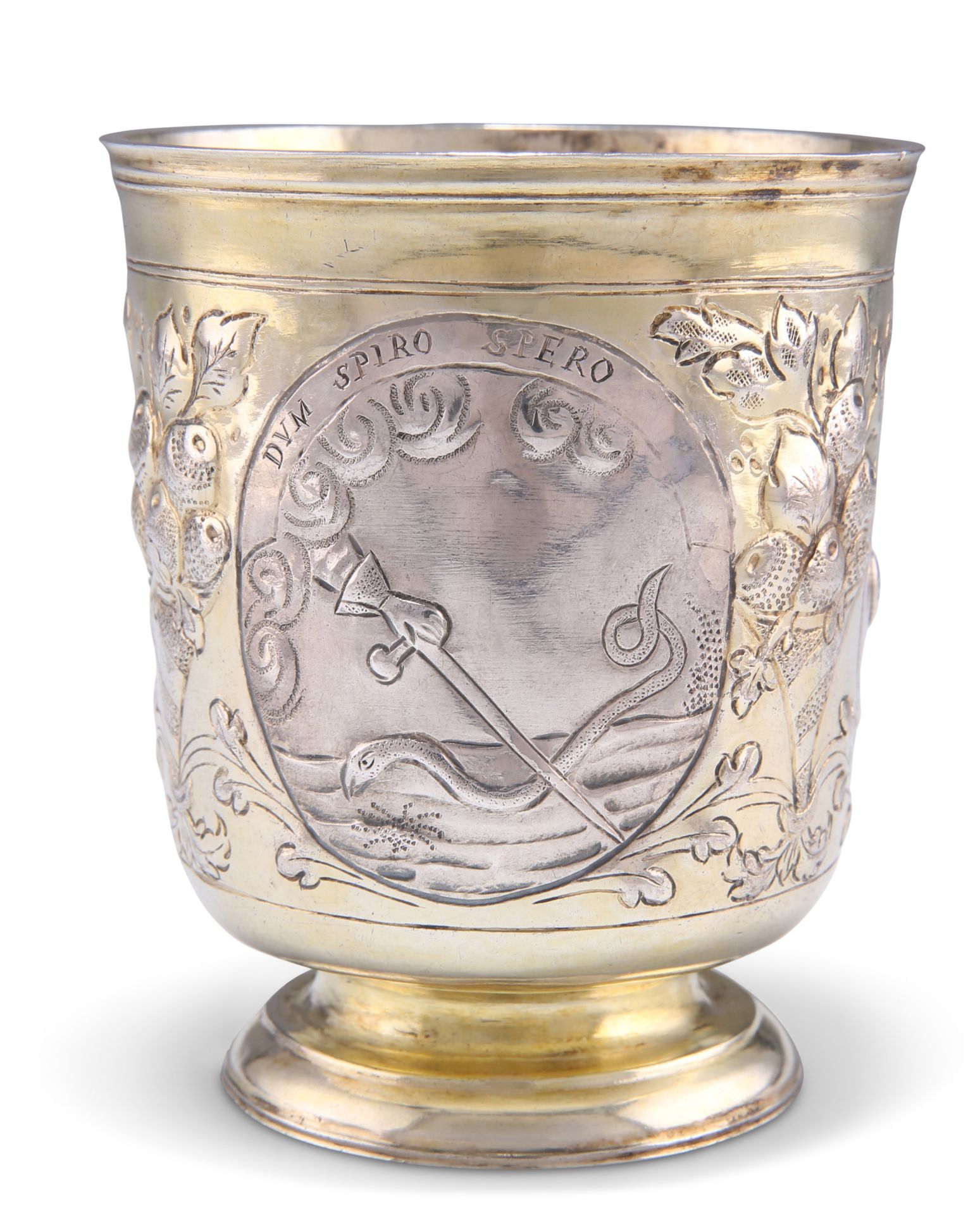 A LARGE 18TH RUSSIAN SILVER BEAKER CUP - Image 2 of 5