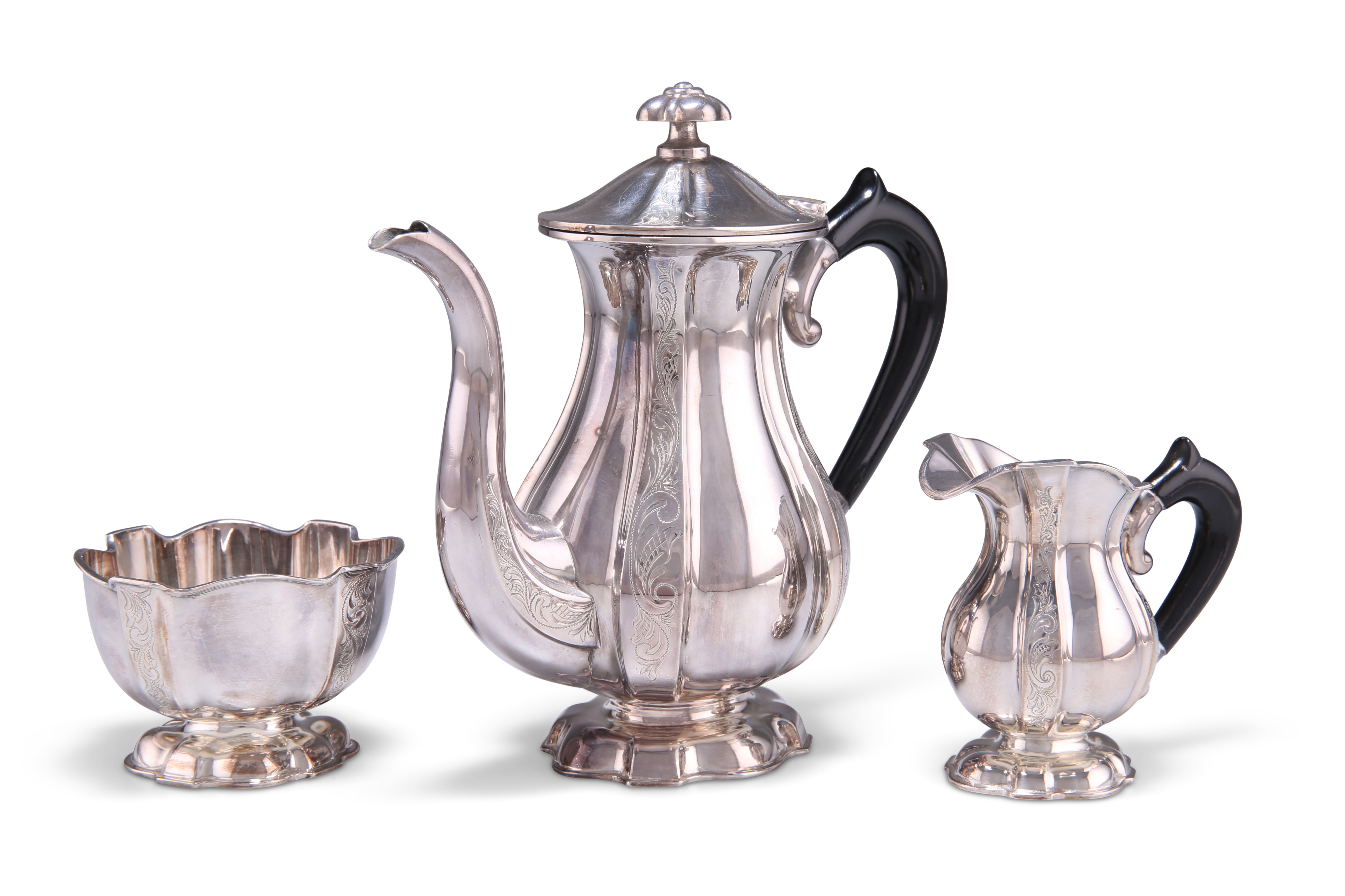 A DUTCH SILVER BACHELOR'S COFFEE SERVICE