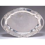 A CONTINENTAL SILVER TRAY