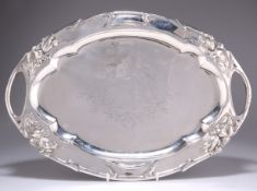 A CONTINENTAL SILVER TRAY