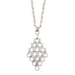 JACK SPENCER - A MODERNIST SILVER PENDANT ON CHAIN